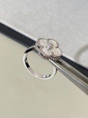 Van Cleef & Arpels Laser Four-Leaf Clover Ring